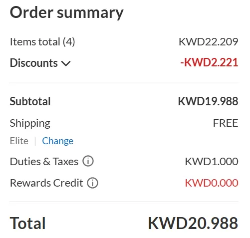 iHerb Kuwait taxes