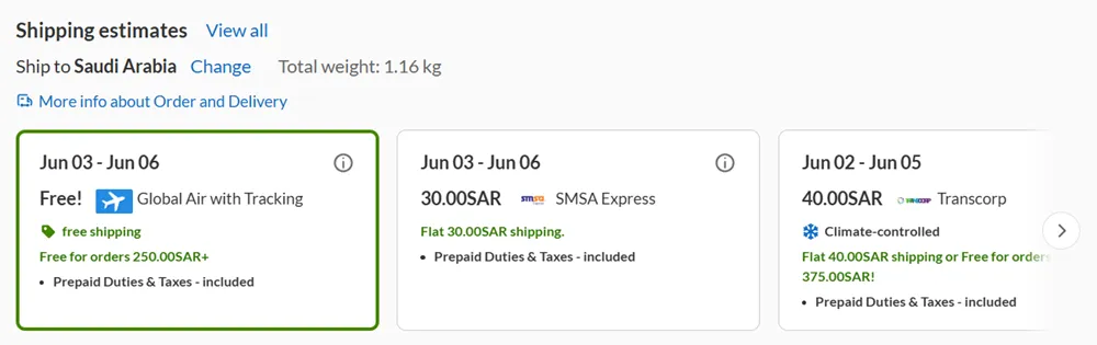 iherb saudi arabia shipping