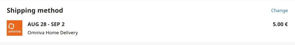 iherb Latvia shipping method
